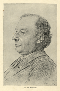 104227 Portret van dr. Andries Willem Bronsveld, geboren Harderwijk 1839, Hervormd predikant te Utrecht (1880 - ?), ...